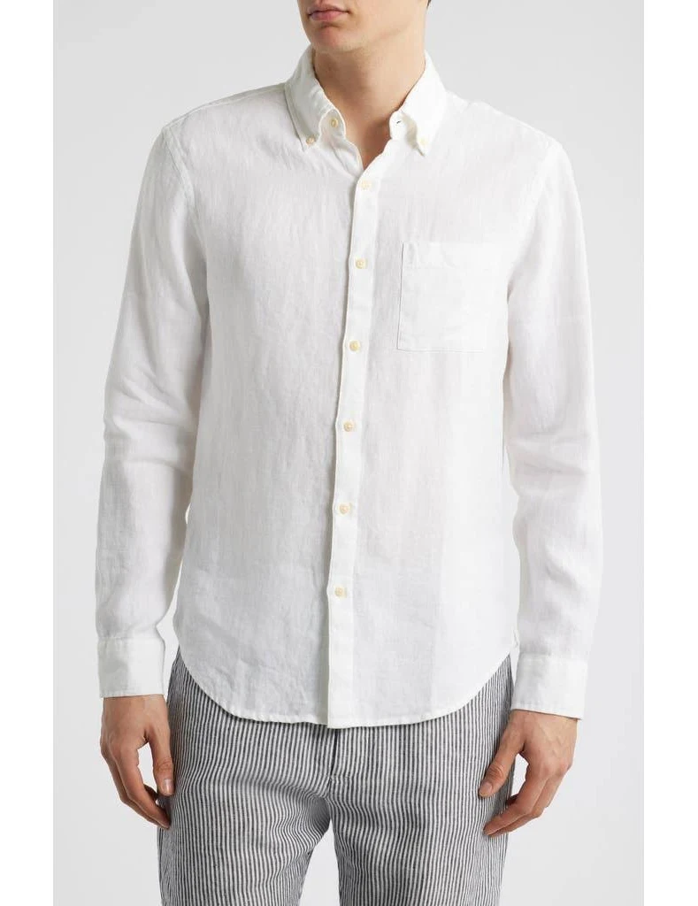 Relaxed Linen Button-Down Shirt